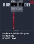 Border Model BD0063 Multi Models Knife 3 in1 Red