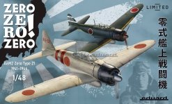 Eduard 11158 ZERO ZERO ZERO! DUAL COMBO A6M2 Zero Type 21 - Limited edition 1/48