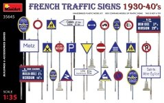 Miniart 35645 FRENCH TRAFFIC SIGNS 1930-40’s 1/35
