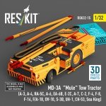 RESKIT RSK32-0015 MD-3A Mule Tow Tractor (3D Printed model kit) 1/32