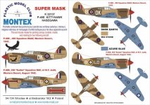 Montex K32137 P-40E (Desert RAF)  1/32