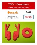 Omask 74887 TBD-1 Devastator wheel bay plugs (for GWH) 1/48