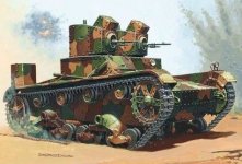 Mirage Hobby 35303 VICKERS E Mk A tank (1:35)