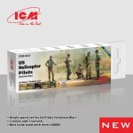 ICM 3023 Acrylic Paint Set for US Helicopter Pilots (Vietnam War) 5x12ml + Maat Varnish