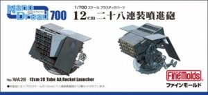 Fine Molds WA28 12cm 28 Tube AA Rocket Launcher 1/700