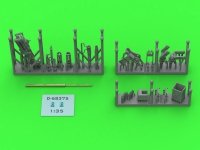 Master GM-35-069 Browning M2HB .50 cal (12,7mm) - karabin maszynowy z mocowaniem czołgowym - wczesny okres II w.św. (kołyska D69820 z małą skrzynką amunicyjną D68375) 1/35