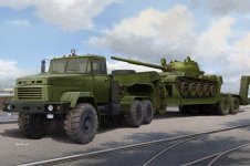 Hobby Boss 85513 Ukraine KrAZ-6446 Tractor with MAZ/ChMZAP-5247G semitrailer 1/35