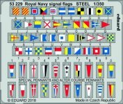 Eduard 53229 Royal Navy signal flags STEEL 1/350