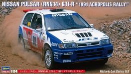 Hasegawa HC53 Nissan Pulsar (RNN14) GTI-R 1991 Acropolis Rally 1/24