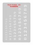 Paint Forge PFST011M STENCIL - NUMBERS
