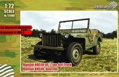 Zebrano 72040 Bantam BRC-40 US 1/4-ton 4x4 Truck 1/72