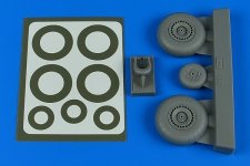 Aires 4804 Do 217N wheels & paint masks - late A 1/48 ICM