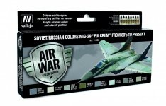Vallejo 71605 Soviet / Russian colors MiG-29 Fulcrum from 80 to present 8x17 ml