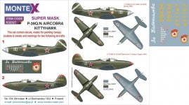 Montex K32327 P-39Q/N AIRCOBRA 1/32