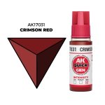 AK Interactive AK17031 CRIMSON RED – QUICK GEN COLOR 18ml