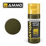 AMMO of Mig Jimenez 20065 ATOM COLOR Darl Olive Drab 20ml
