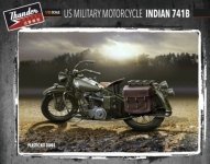 Thunder Model 35003 US Military Motorcycle Indian 741B 1/35