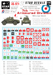 Star Decals 35-971 British 7th Armoured Division 1/35