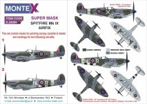 Montex K24094 SPITFIRE IXc for AIRFIX 1/24