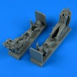 Aerobonus 320160 Soviet Pilot and Trainer Pilot with ej. seat for MiG-21 UM for Trumpeter 1/32