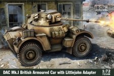 IBG 72148 DAC Mk.I British Armoured Car with Littlejohn adapter 1/72