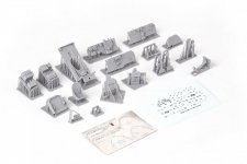 Eduard 648812 P-38J cockpit PRINT TAMIYA 1/48