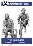 Glowel Miniatures 35069 US ETO tank crew sitting on a tank (2 Figure, 3D Printed) 1/35