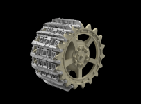 Panzer Art TR35-056 Entwicklungfahrzeug E-50/75 tracks + correct drive wheels 1/35