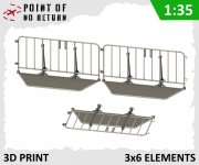 Point of no Return 3522006 Barierka policyjna 3 pcs 1/35