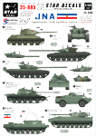 Star Decals 35-885 JNA - Jugoslavian tank numbers 1990s 1/35