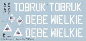 Toro 16D03 Polish Shermans vol.3 Sherman II / M4A1 Carpathian Lancers Regiment 2nd Polish Corps, Italy (for ILK 61617) 1/16
