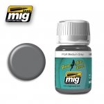 AMMO of Mig Jimenez 1601 PLW MEDIUM GREY 35ml