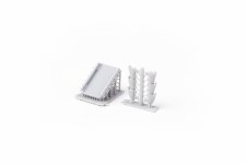 Eduard 672423 Spitfire Mk.I/II/V three-stacks exhaust rounded PRINT IBG 1/72