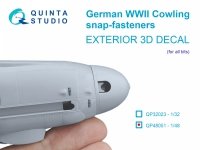 Quinta Studio QP48051 German WWII Cowling Snap-Fasteners (All kits) 1/48