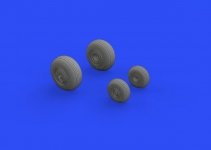 Eduard 648573 Mi-24V wheels 1/48 ZVEZDA