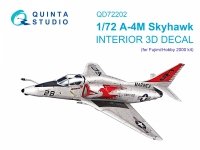 Quinta Studio QD72202 A-4M 3D-Printed & coloured Interior on decal paper (Fujimi/Hobby 2000) 1/72