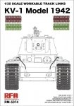 Rye Field Model 5077 KV-1 WORKABLE TRACK LINKS 1/35