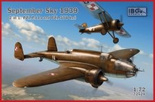 IBG 72528 September Sky 1939: PZL P.11a & PZL.37B Łoś (2in1) 1/72