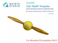 Quinta Studio QL32006 Wooden Propellers Wolff (WNW) 1/32