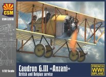 Cooper State Models 32010 Caudron G.III Anzani British and Belgian Service 1/32