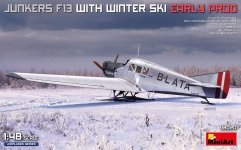 MiniArt 48020 Junkers F13 w/ Winter Ski Early Prod. 1/48
