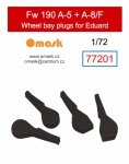 Omask 77201 Fw 190 A-5 + A-8/F wheel bay plugs (for Eduard) 1/72