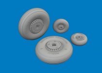 Eduard 632204 MC.205 Veltro Wheels ITALERI 1/32
