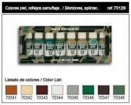 Vallejo PANZER ACES No6 (8 color set) (70129)