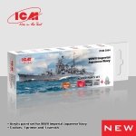 ICM 3064 Acrylic paints set for WWII Imperial Japanese Navy 12 ml х 6