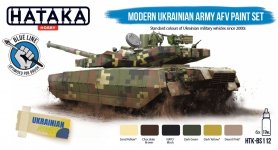 Hataka HTK-BS112 Modern Ukrainian Army AFV Paint Set (6x17ml)
