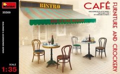 MiniArt 35569 Cafe Furniture and Crockery 1/35