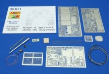 Aber 35K01 German heavy tank Pz. Kpfw. VI, Tiger I, Ausf. E (Sd.Kfz.181) - early version (1:35)