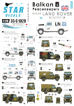 Star Decals 35-C1028 Balkan Peacekeepers #5. British Land Rover 1/35