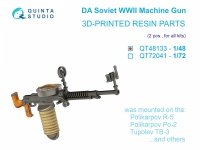 Quinta Studio QT48133 DA Machine Gun (Soviet, WWII), 2 pcs (for all kits) 1/48